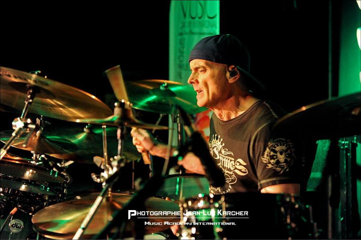 Virgil Donati à la Music academy international en 2017